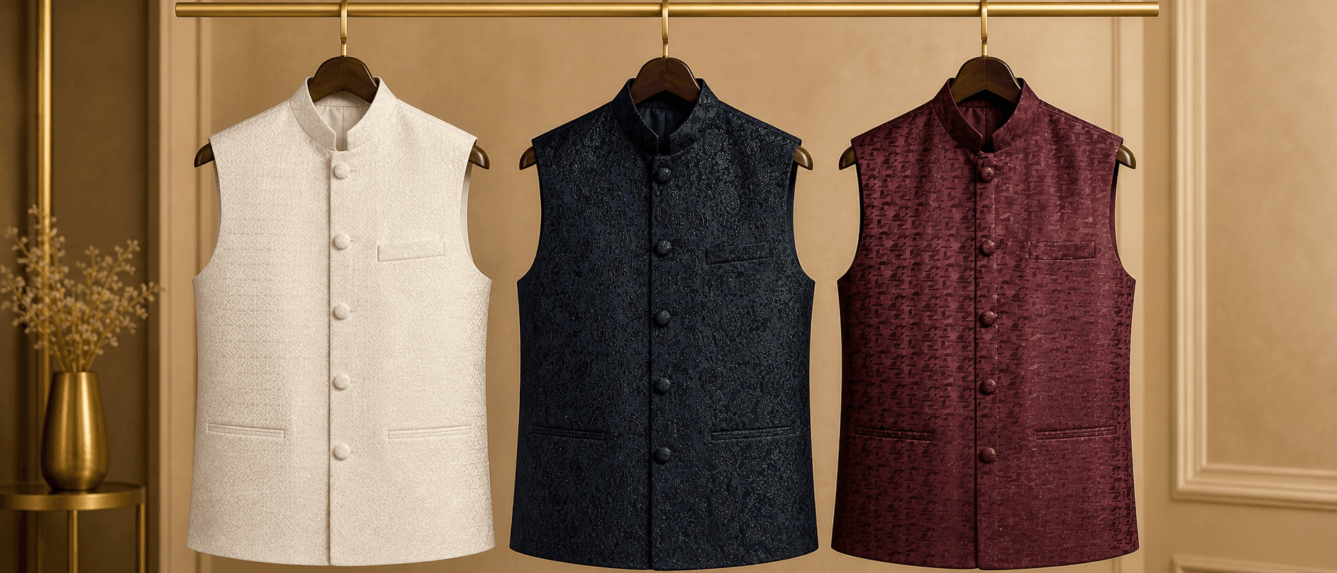 FAEEXAAN GOLD WAISTCOAT